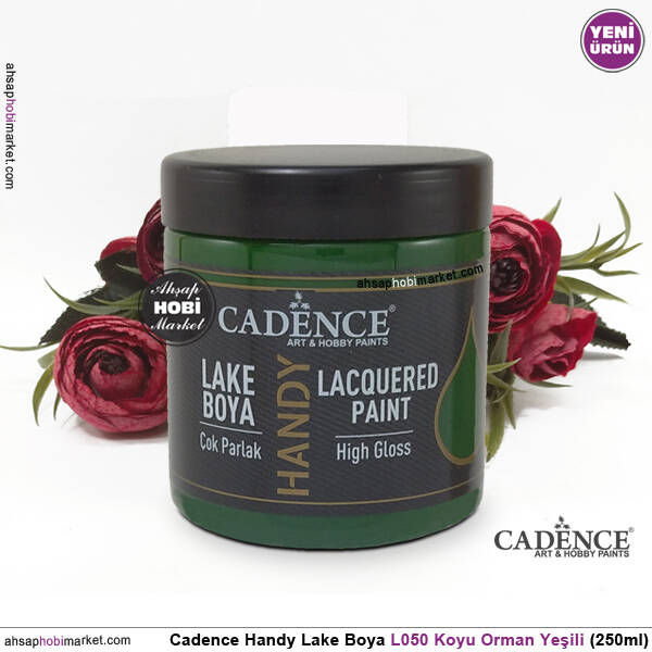 Cadence Handy Lake Vernikli Boya L050 Koyu Orman Yeşili 250ml - 2