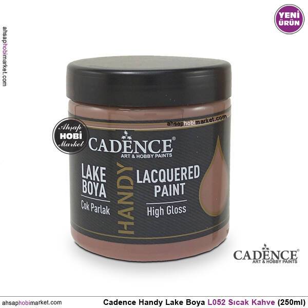 Cadence Handy Lake Vernikli Boya L052 Sıcak Kahve 250ml - 1
