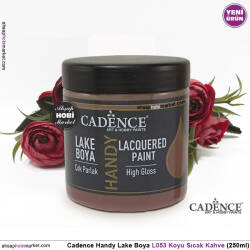 Cadence Handy Lake Vernikli Boya L053 Koyu Sıcak Kahve 250ml - Cadence (1)