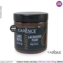 Cadence Handy Lake Vernikli Boya L054 Koyu Kahve 250ml - Cadence