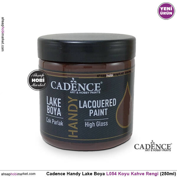 Cadence Handy Lake Vernikli Boya L054 Koyu Kahve 250ml - 1