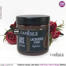 Cadence Handy Lake Vernikli Boya L054 Koyu Kahve 250ml - Cadence (1)
