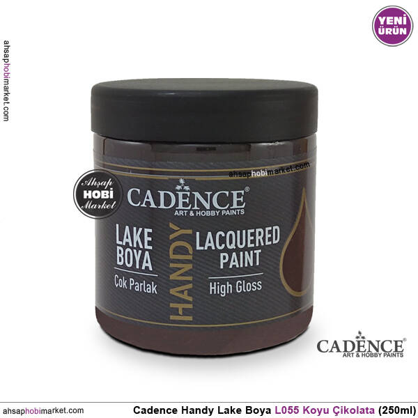 Cadence Handy Lake Vernikli Boya L055 Koyu Çikolata 250ml - 1