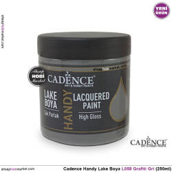 Cadence Handy Lake Vernikli Boya L058 Grafiti Gri 250ml - Cadence