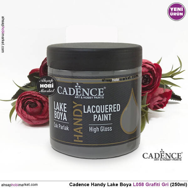 Cadence Handy Lake Vernikli Boya L058 Grafiti Gri 250ml - 2