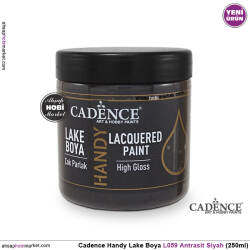 Cadence Handy Lake Vernikli Boya L059 Antrasit Siyah 250ml - Cadence