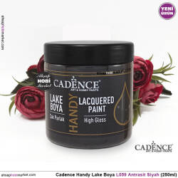 Cadence Handy Lake Vernikli Boya L059 Antrasit Siyah 250ml - Cadence (1)