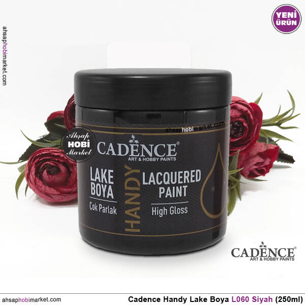 Cadence Handy Lake Vernikli Boya L060 Siyah 250ml - 2