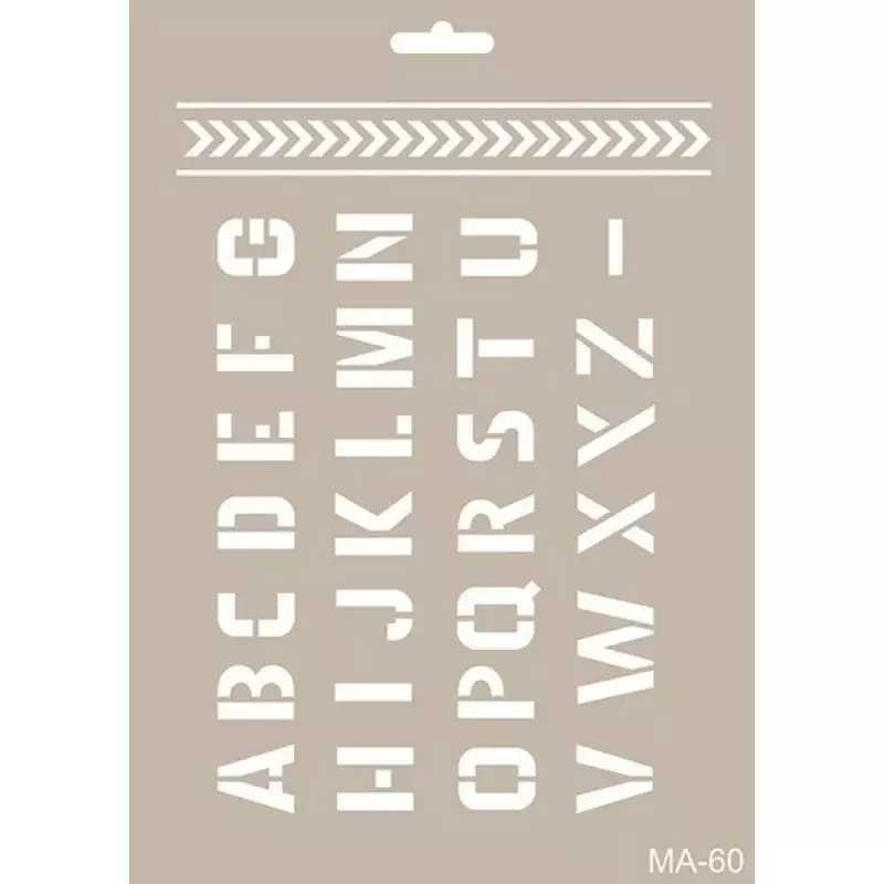 Cadence Harfler Stencil Şablon MA60 - 1