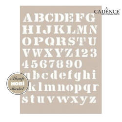 Cadence Harfler ve Rakamlar Stencil Şablon AS430 - Cadence