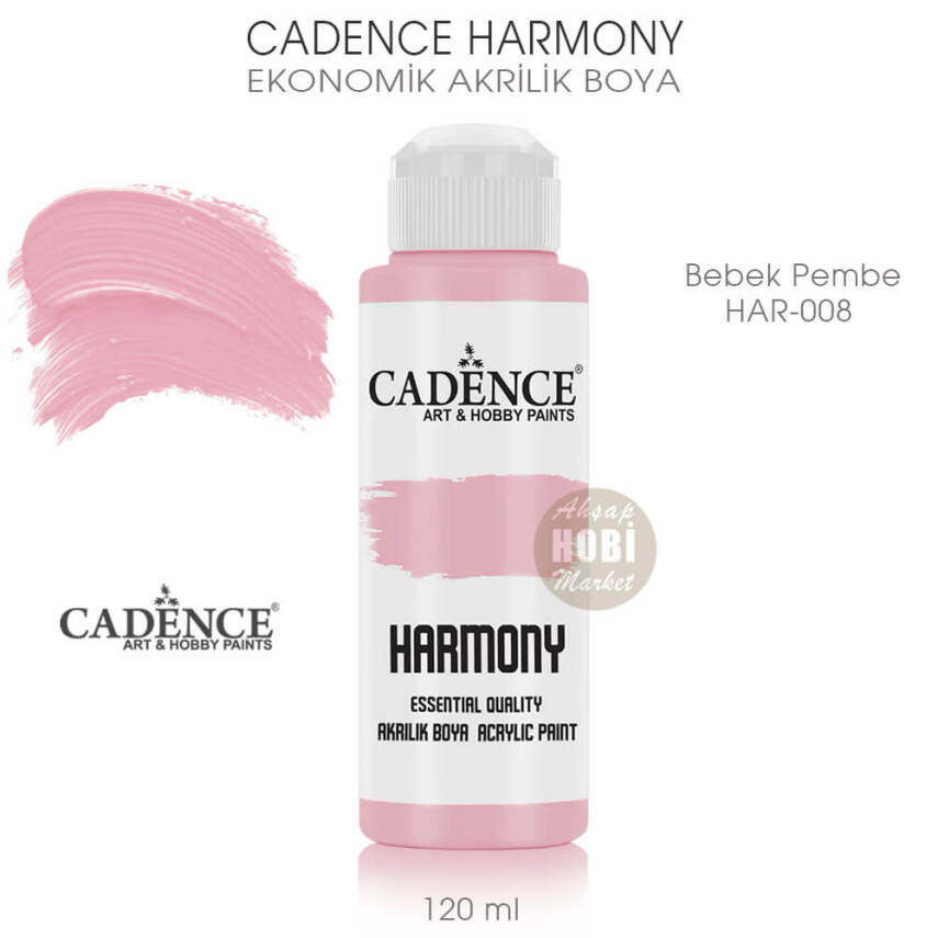 Cadence Harmony Akrilik Boya HAR-008 Bebek Pembe 120 ml - 1