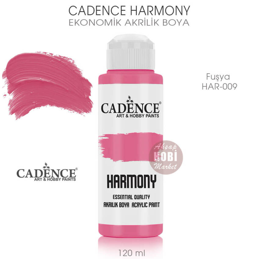 Cadence Harmony Akrilik Boya HAR-009 Fuşya 120 ml - 1