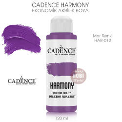 Cadence Harmony Akrilik Boya HAR-012 Mor Renk 120 ml - Cadence