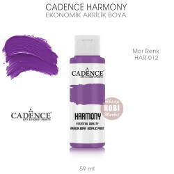 Cadence Harmony Akrilik Boya HAR-012 Mor Renk 59 ml - Cadence