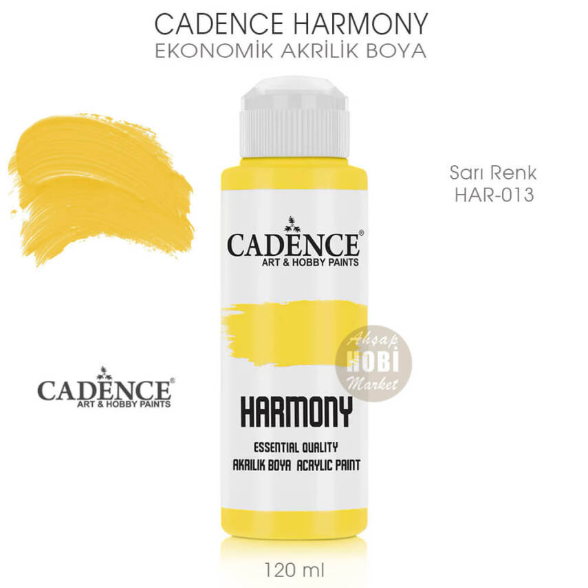 Cadence Harmony Akrilik Boya HAR-013 Sarı Renk 120 ml - 1