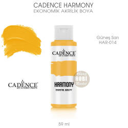 Cadence Harmony Akrilik Boya HAR-014 Güneş Sarı 59 ml - Cadence