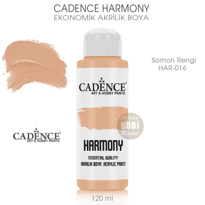 Cadence Harmony Akrilik Boya HAR-016 Somon 120 ml - 1
