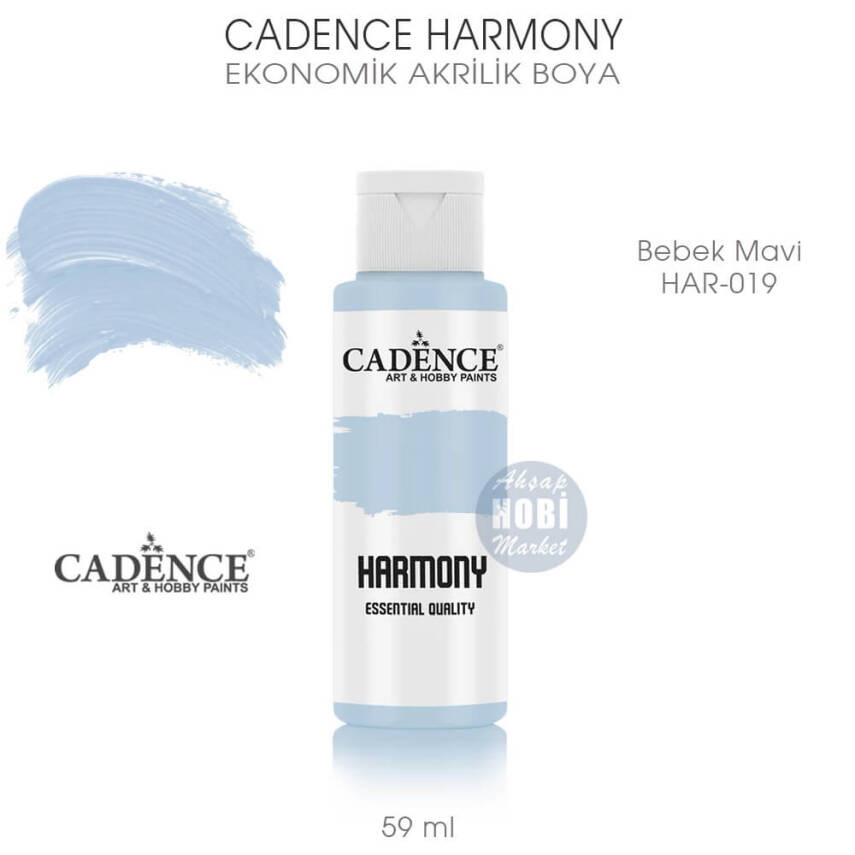 Cadence Harmony Akrilik Boya HAR-019 Bebek Mavi 59 ml - 1