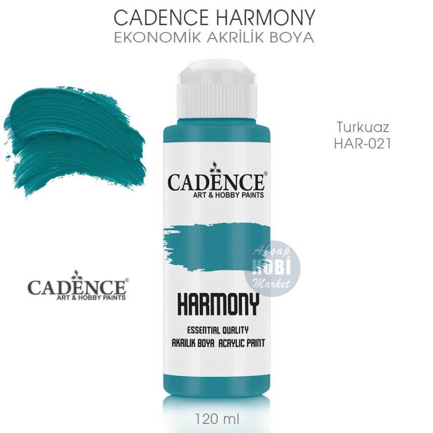 Cadence Harmony Akrilik Boya HAR-021 Turkuaz 120 ml - 1