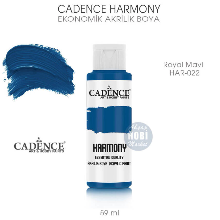 Cadence Harmony Akrilik Boya HAR-022 Royal Mavi 59 ml - 1