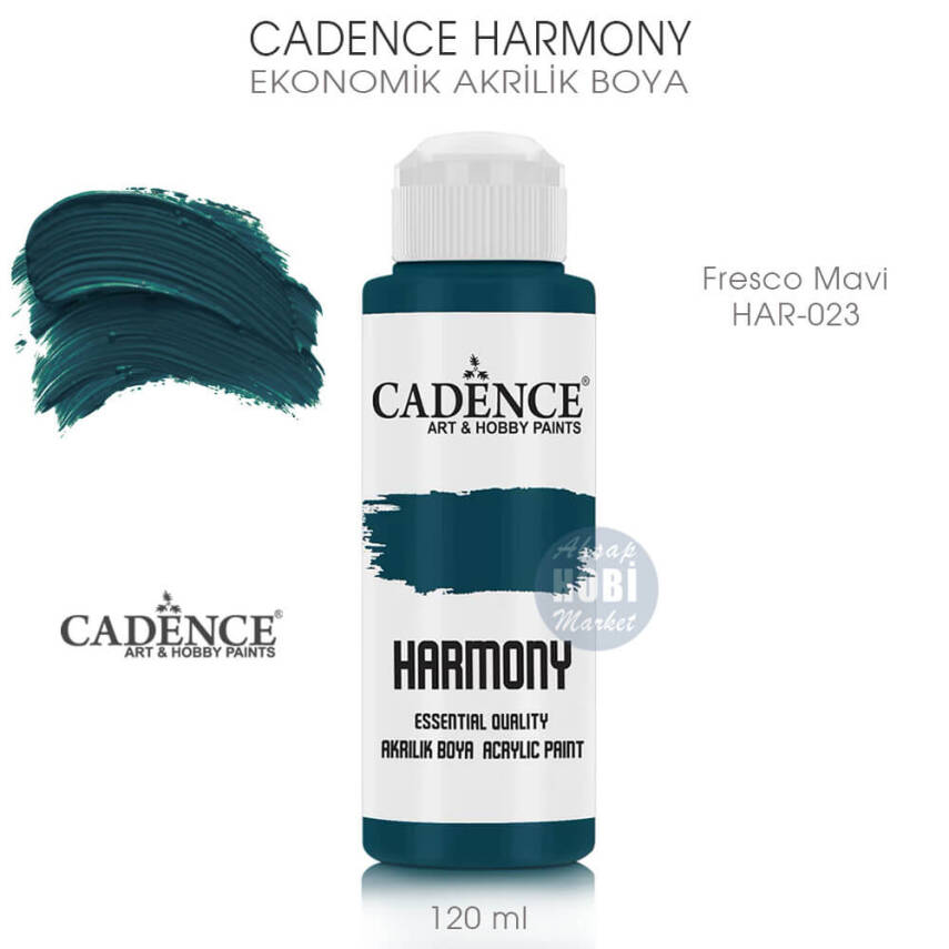 Cadence Harmony Akrilik Boya HAR-023 Fresco Mavi 120 ml - 1