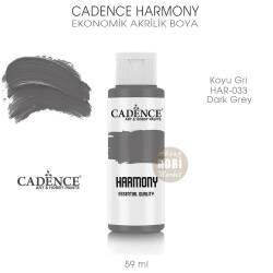 Cadence Harmony Akrilik Boya HAR-033 Koyu Gri 59 ml - Cadence