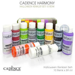 Cadence Harmony Akrilik Boya Seti Halloween Renkler 10 Renk 59 ml - Cadence