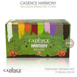 Cadence Harmony Akrilik Boya Seti Halloween Renkler 10 Renk 59 ml - Cadence (1)
