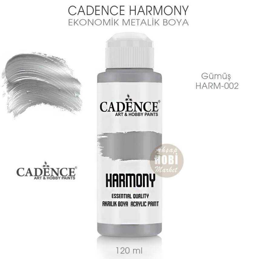 Cadence Harmony Metalik Boya HARM-002 Gümüş 120 ml - 1