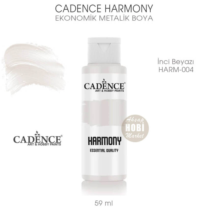 Cadence Harmony Metalik Boya HARM-004 İnci Beyazı 59 ml - 1