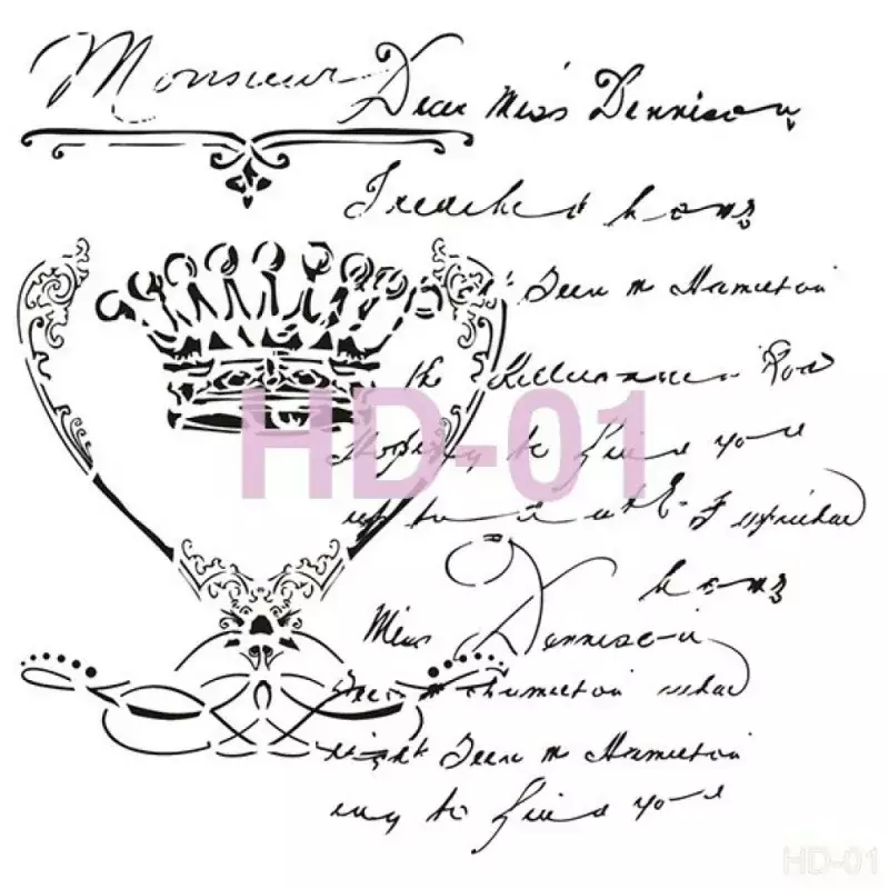 Cadence Home Decor Duvar Stencil - HD001 - 1