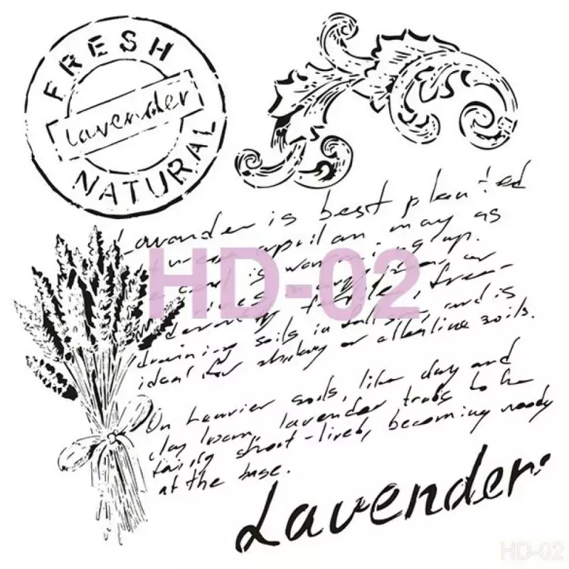 Cadence Home Decor Duvar Stencil - HD002 - 1