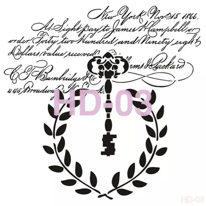 Cadence Home Decor Duvar Stencil - HD003 - 1