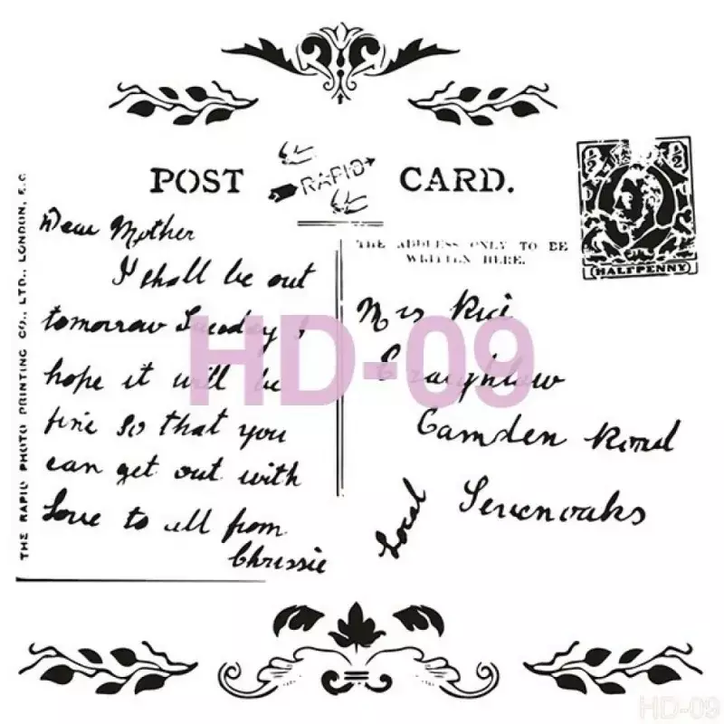 Cadence Home Decor Duvar Stencil - HD009 - 1