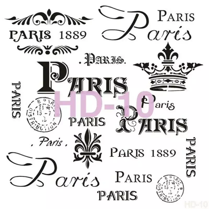 Cadence Home Decor Duvar Stencil - HD010 - 1