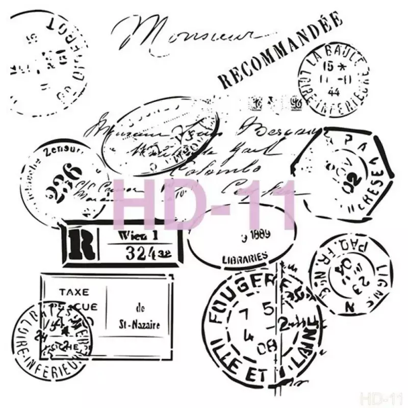 Cadence Home Decor Duvar Stencil - HD011 - 1