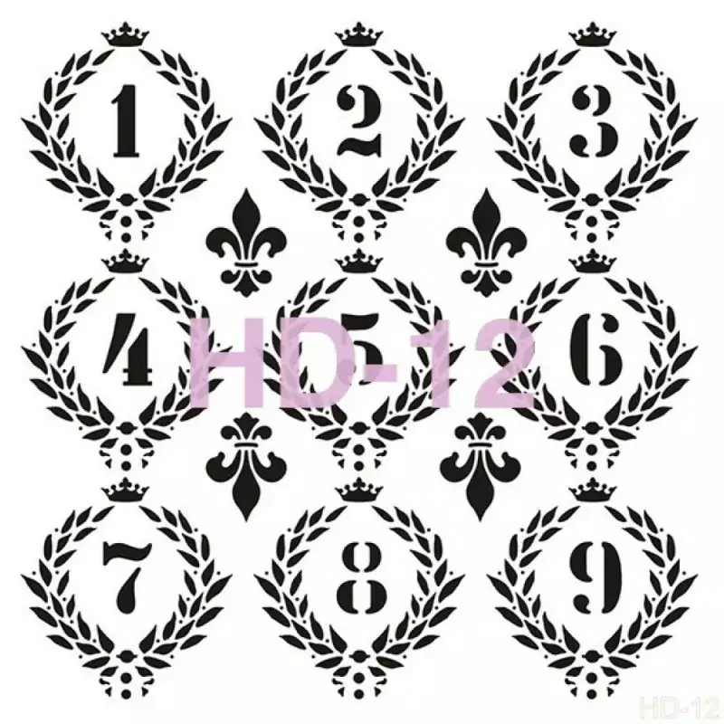 Cadence Home Decor Duvar Stencil - HD012 - 1