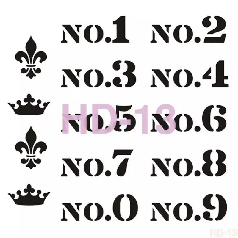 Cadence Home Decor Duvar Stencil - HD013 - 1