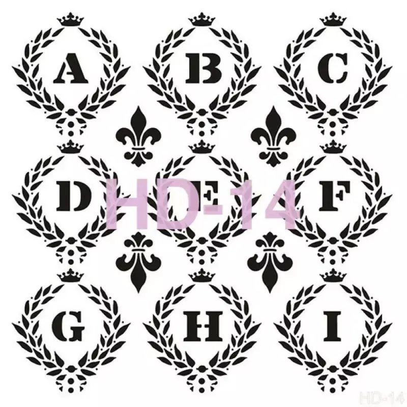 Cadence Home Decor Duvar Stencil - HD014 - 1