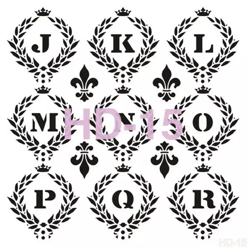 Cadence Home Decor Duvar Stencil - HD015 - 1