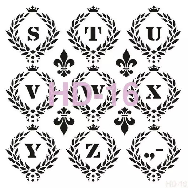 Cadence Home Decor Duvar Stencil - HD016 - 1