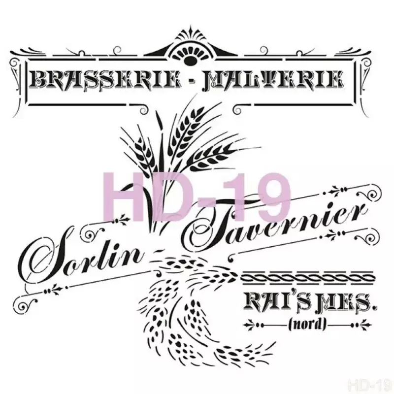 Cadence Home Decor Duvar Stencil - HD019 - 1