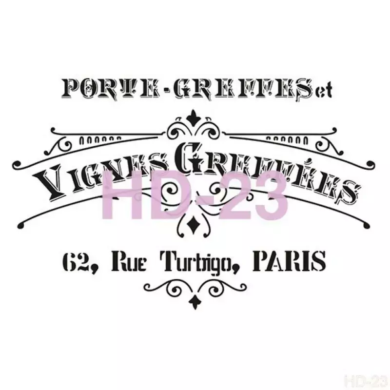 Cadence Home Decor Duvar Stencil - HD023 - 1