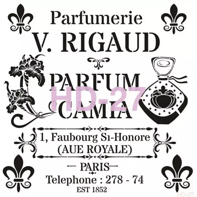 Cadence Home Decor Duvar Stencil - HD027 - 1