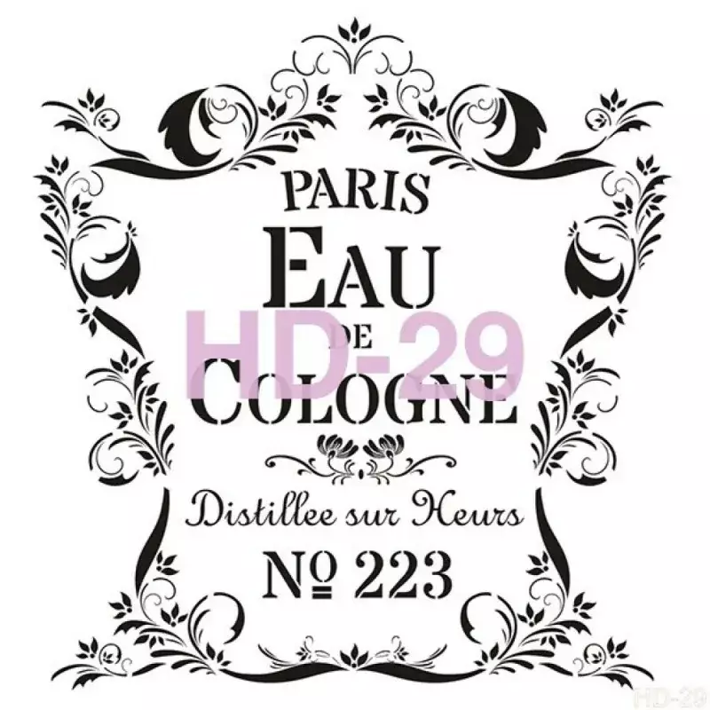 Cadence Home Decor Duvar Stencil - HD029 - 1