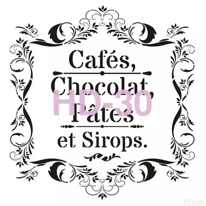 Cadence Home Decor Duvar Stencil - HD030 - 1