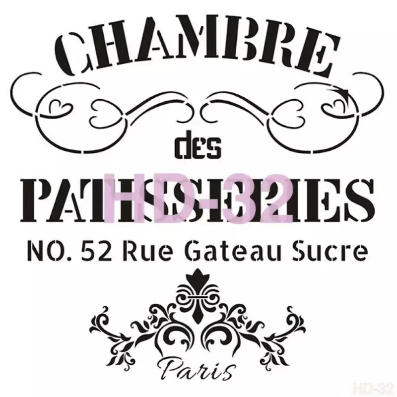 Cadence Home Decor Duvar Stencil - HD032 - 1