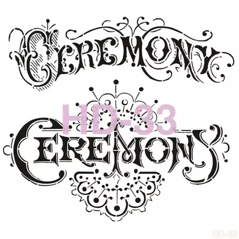 Cadence Home Decor Duvar Stencil - HD033 - 1