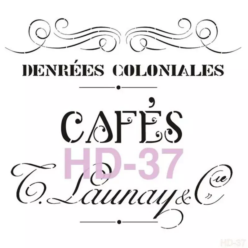 Cadence Home Decor Duvar Stencil - HD037 - 1