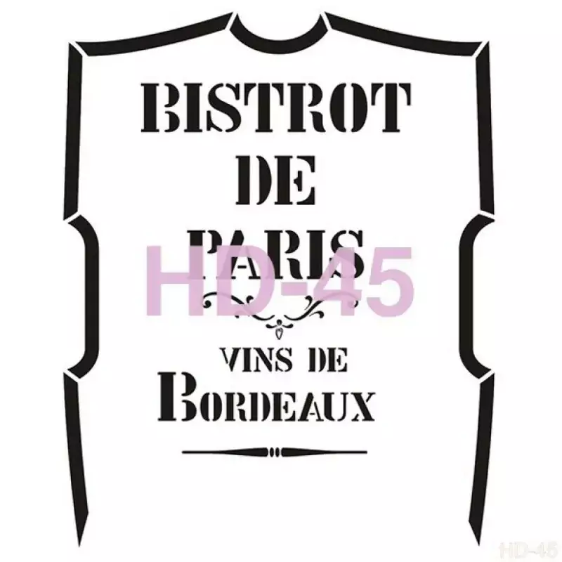 Cadence Home Decor Duvar Stencil - HD045 - 1